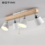 Plafonnier Ajustable Bois Métal Led Luminaire Chambre