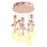 Plafonnier Enfant Carrousel Chevaux Luminaire Chambre