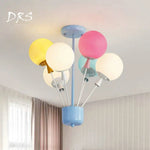 Plafonnier Enfant Verre Coloré Ballons Luminaire Chambre