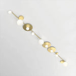 Plafonnier Géométrique Doré En Verre Led D / Froide Luminaire Chambre
