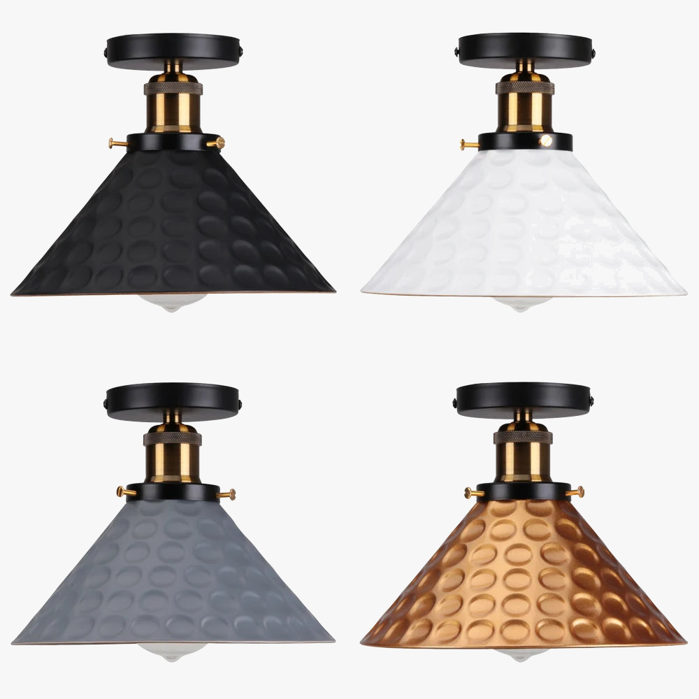 Designer industrial ceiling light
