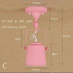 Plafonnier Industriel Led Métal Rétro Luminaire Chambre