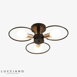 Plafonnier Led Cercles Métalliques Luminaire Chambre