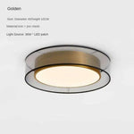 Plafonnier Led Design Doré Loft 40Cm / Froide Luminaire Chambre