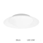 Plafonnier Led Rond Moderne B / 39Cm Blanc Luminaire Chambre