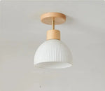 Plafonnier LED Suspendu en Bois