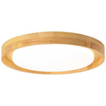 Plafonnier Rond En Bois Led Design Luminaire Chambre