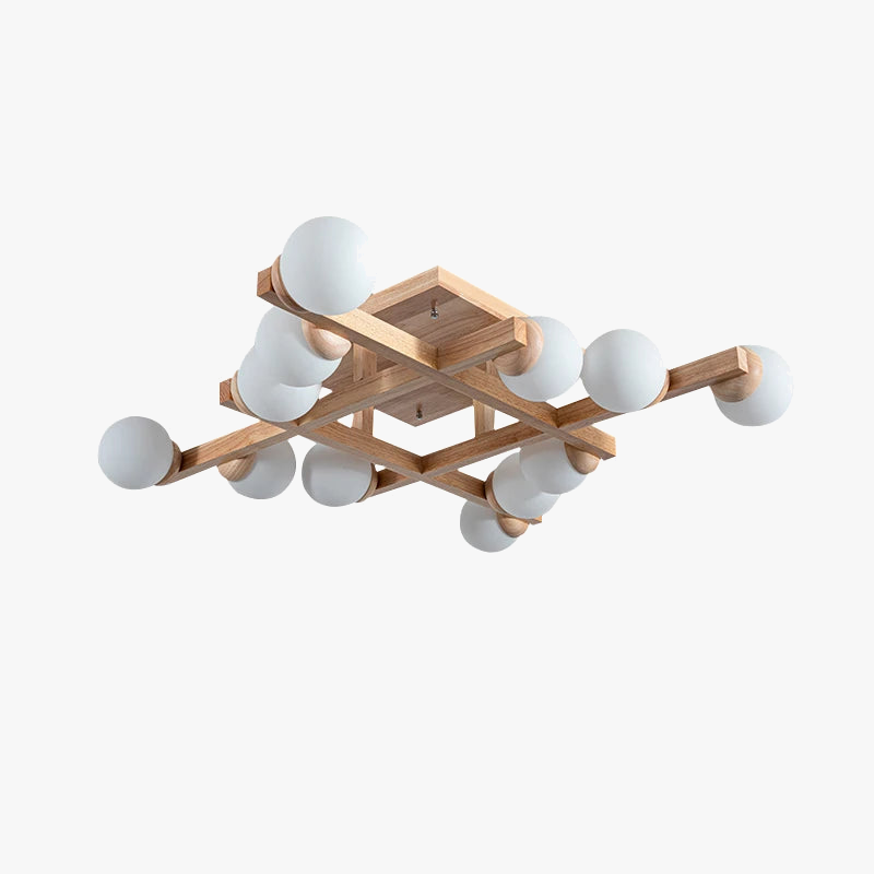 Elegant contemporary wooden lighting fixtures