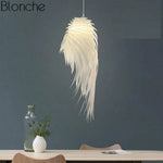 Plume Led Romantique Suspendue Luminaire Chambre