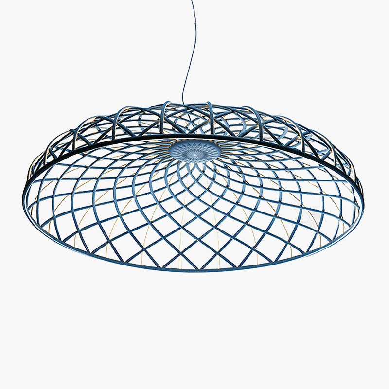 SANDYHA Modern Simple Braided Round Rope Chandelier Creative Mesh LED Lamp for Living Room Dining Room Home Hanging Lighting Fixtures