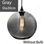 Suspension Blubble: Boule Verre Coloré/Fumé Luminaire Chambre