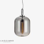 Suspension Boules En Verre Coloré Fumé Luminaire Chambre