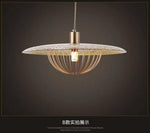 Suspension Cage Dorée Longitudinale Blanc Luminaire Doré