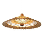 Suspension Conique En Bambou Chinois Luminaire Chambre