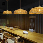 Suspension Design En Bambou Wicker Luminaire Chambre