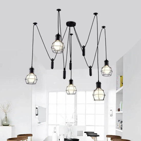 Suspension Design Industriel Moderne Luminaire Chambre