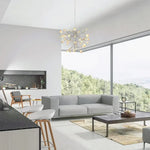 Suspension Design Moderne LED Arbre Doré