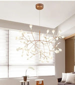 Suspension Design Moderne LED Arbre Doré