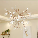 Suspension Design Moderne LED Arbre Doré