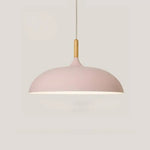 Suspension En Aluminium Colorée Et Design Bois Élégant Rose / 35Cm Luminaire