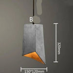 Suspension En Ciment Vintage Variée B Luminaire Chambre