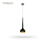 Suspension Holigoo Chromée Design Noir Luminaire Chambre