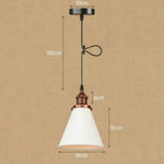 Suspension Industrielle Conique Shorah Métal A4 / Led Luminaire Chambre