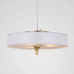 Suspension Led Abat-Jour Métal Juna Blanc / Chaude Luminaire Doré