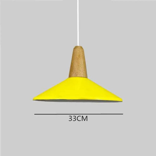 Suspension Led Conique Multiforme Colorée B / Jaune Luminaire Chambre