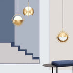 Suspension Led Dorée Style Ball Luminaire Doré