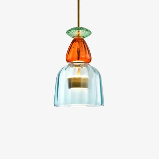 Suspension Led En Verre Illumy Coloré E Luminaire Chambre