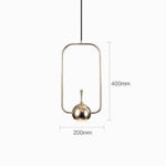 Suspension Led Industrielle Chromée A - Doré Luminaire Doré