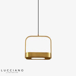 Suspension Led Métal Arrondie Shadow S - Doré Luminaire Chambre