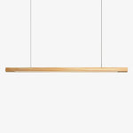 Suspension Led Moderne En Bois Hang Bois Clair / 80Cm Froide Luminaire Chambre