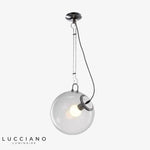 Suspension Led Octave En Verre Sphérique Luminaire Chambre