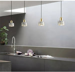 Suspension Led Or Et Marbre Blanc Luminaire Chambre
