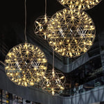 Suspension Led Ovale Hang Style Luminaire Doré