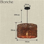 Suspension Led Rotin Formes Variées C Luminaire Chambre