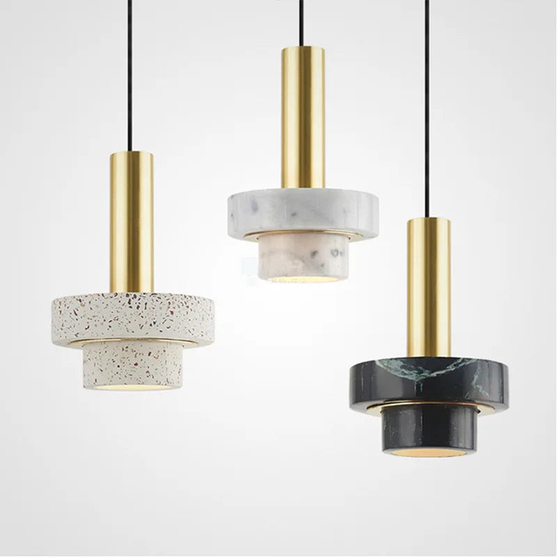 Nordic Chandelier Simple Modern Luxury Marble Restaurant Corridor Aisle Cafe Balcony Bar Bedside Decorative Lamp