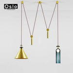 Suspension Métal Avec Câble Long Oslo G Luminaire Chambre