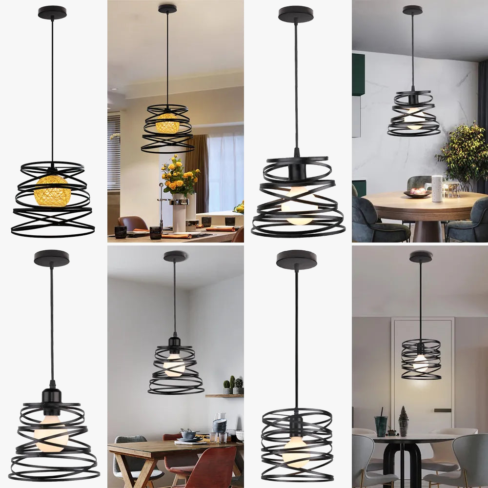 Elegant Modern Spiral Pendant Light