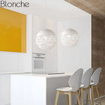 Suspension Moderne Boule Trouée (Multicolore) Luminaire Chambre
