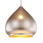 Suspension Orientale Métallique Arabia B - Argenté Luminaire Doré