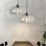 Suspension Ovale Verre Ball Luminaire Chambre