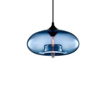 Suspension Ovale Verre Ball Luminaire Chambre