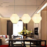 Suspension Papier Style Japonais Moderne Luminaire Chambre