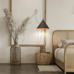 Suspension Rouille Abat-Jour Conique Homas Luminaire Chambre