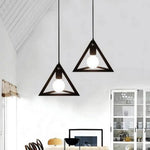 Suspension Triangulaire Multicolore Luminaire Chambre