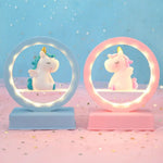Veilleuse LED licorne créative avec batterie