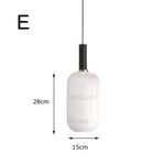 Verre Ovale Valette Suspension Moderne E Luminaire Chambre
